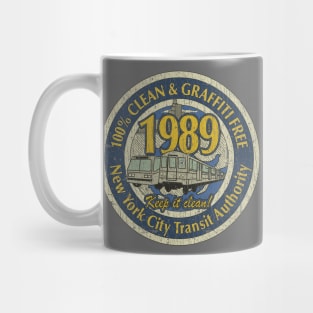 Clean & Graffiti Free NYC 1989 Mug